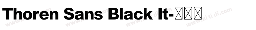Thoren Sans Black It字体转换 Thoren Sans Black It字体转换
